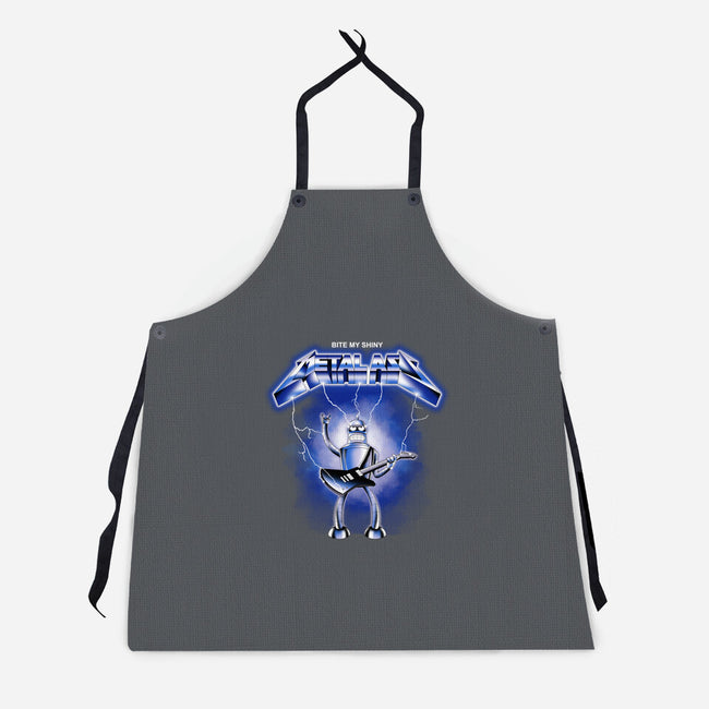 Shiny Metal-unisex kitchen apron-retrodivision