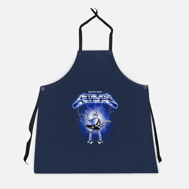 Shiny Metal-unisex kitchen apron-retrodivision