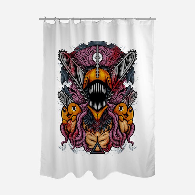 Devil Release-none polyester shower curtain-spoilerinc