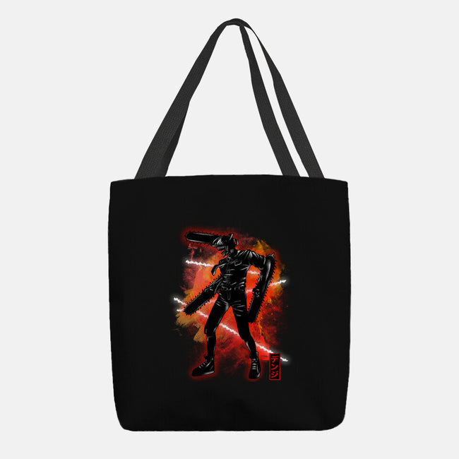 Cosmic Chainsaw-none basic tote bag-fanfreak1