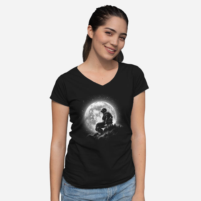 A Moonlight Giant-womens v-neck tee-fanfreak1