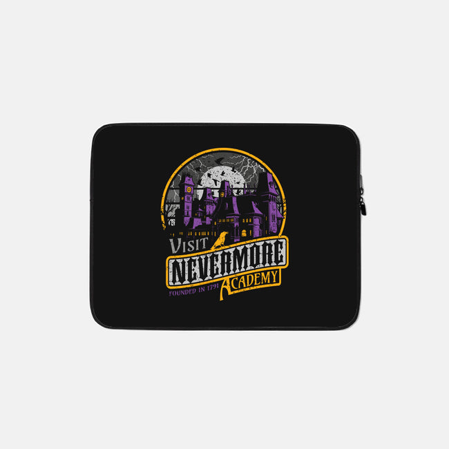 Visit Nevermore-none zippered laptop sleeve-Olipop