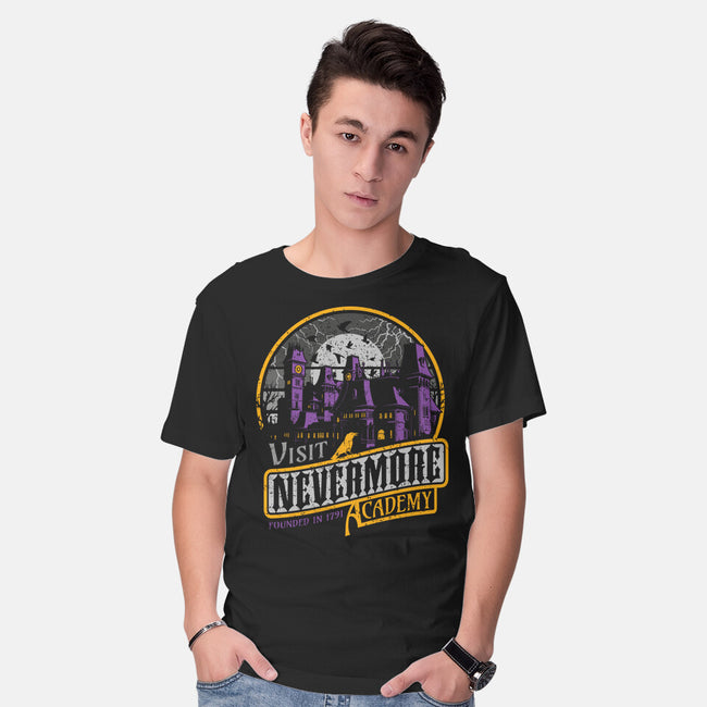 Visit Nevermore-mens basic tee-Olipop