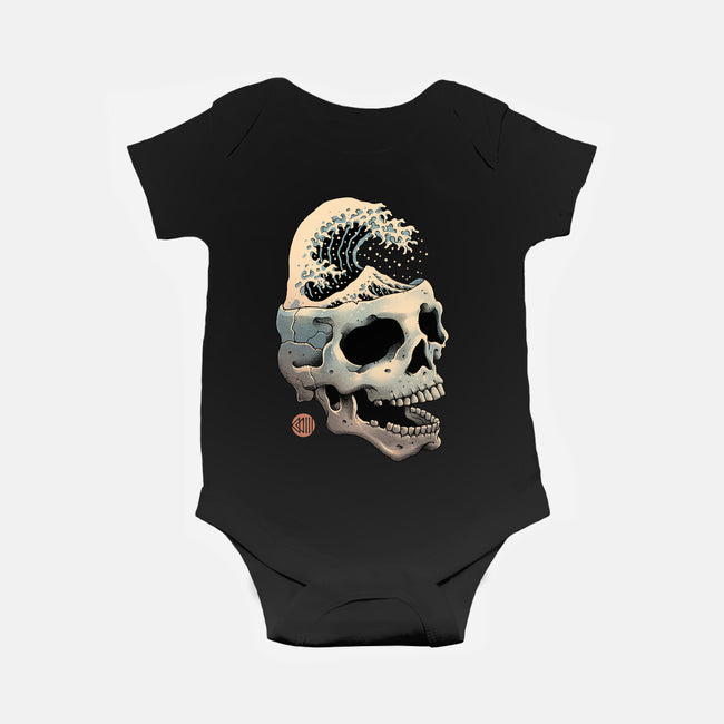 Skull Wave-baby basic onesie-vp021