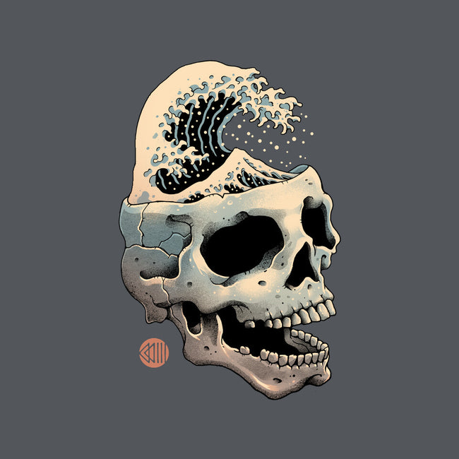 Skull Wave-none removable cover w insert throw pillow-vp021