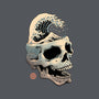 Skull Wave-none removable cover w insert throw pillow-vp021