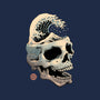Skull Wave-none removable cover w insert throw pillow-vp021