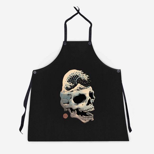 Skull Wave-unisex kitchen apron-vp021