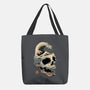 Skull Wave-none basic tote bag-vp021