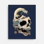 Skull Wave-none stretched canvas-vp021