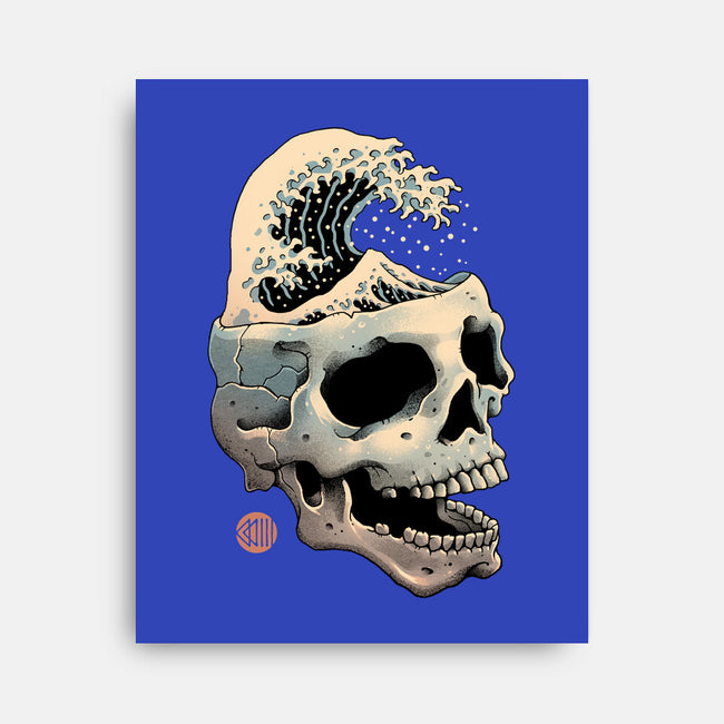 Skull Wave-none stretched canvas-vp021