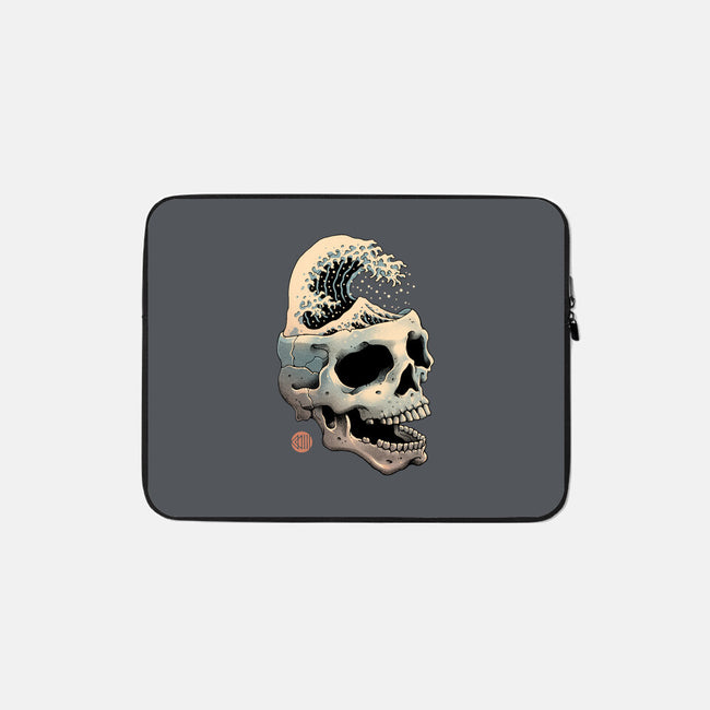 Skull Wave-none zippered laptop sleeve-vp021