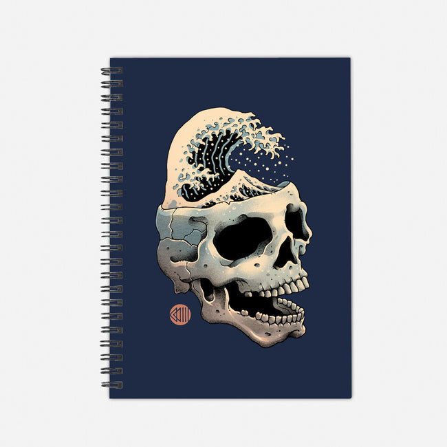 Skull Wave-none dot grid notebook-vp021