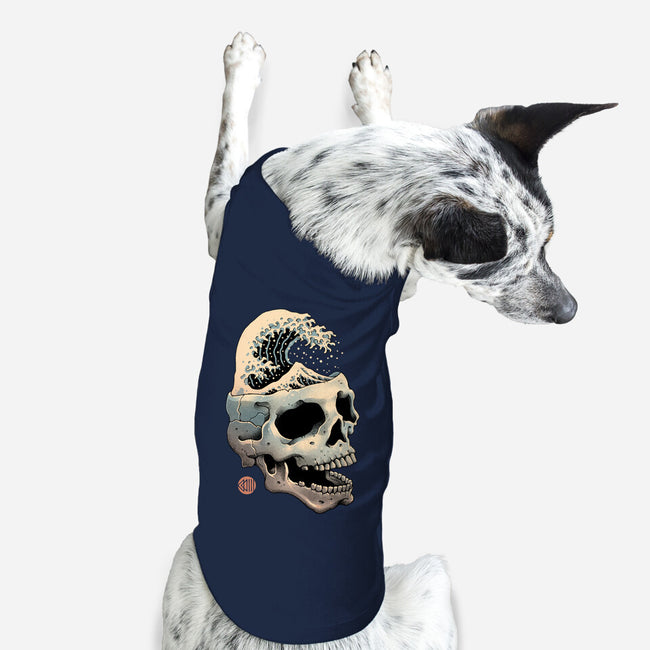 Skull Wave-dog basic pet tank-vp021