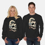 Skull Wave-unisex crew neck sweatshirt-vp021