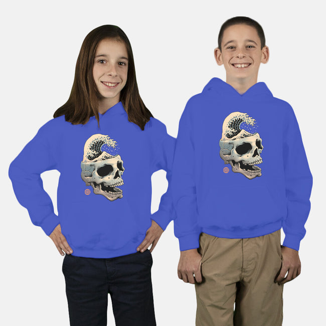 Skull Wave-youth pullover sweatshirt-vp021