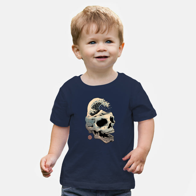 Skull Wave-baby basic tee-vp021