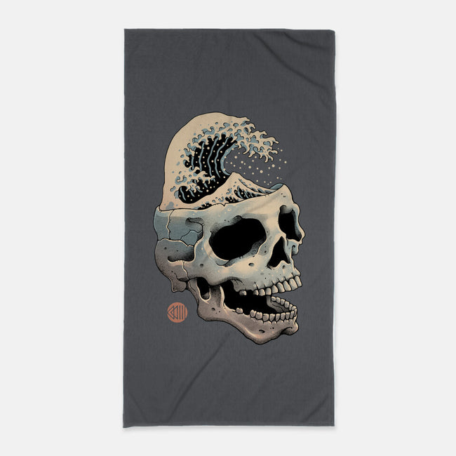 Skull Wave-none beach towel-vp021