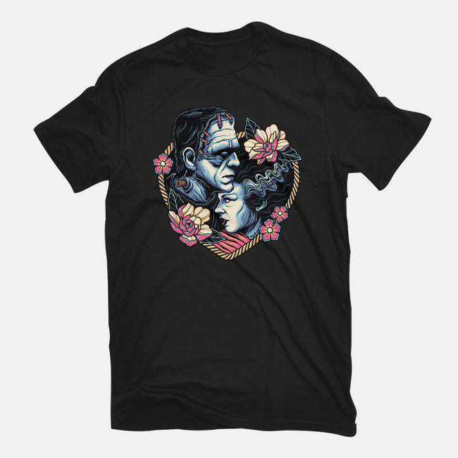Love Monsters-womens basic tee-momma_gorilla