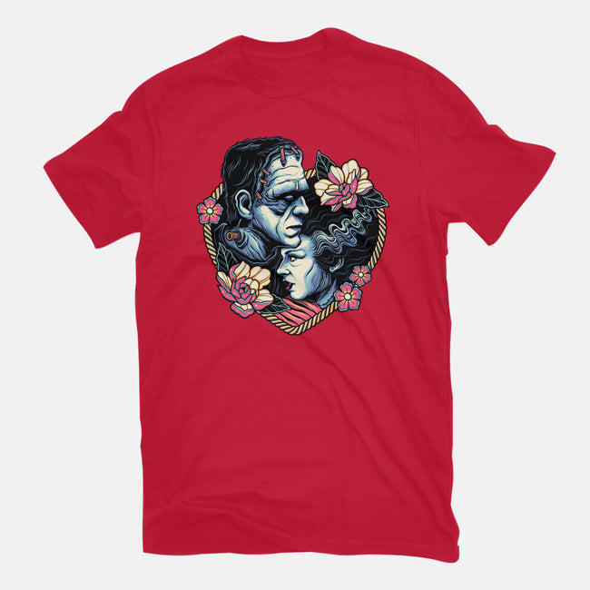 Love Monsters-womens basic tee-momma_gorilla