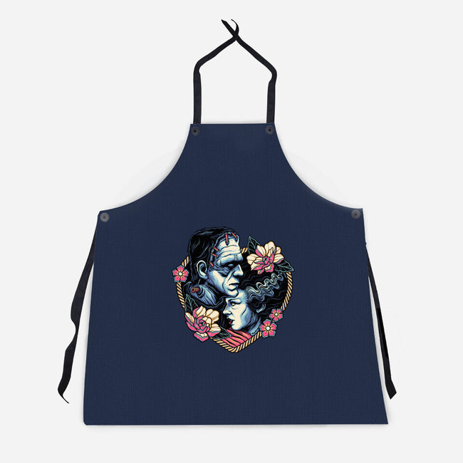 Love Monsters-unisex kitchen apron-momma_gorilla