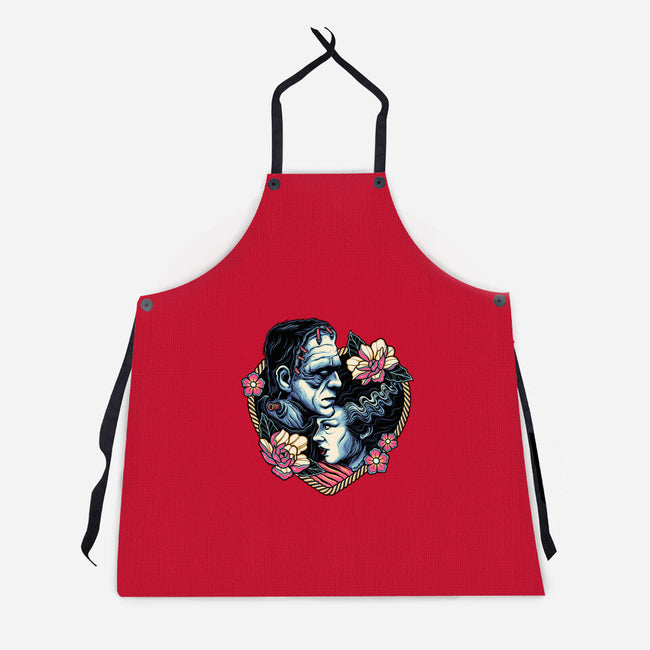 Love Monsters-unisex kitchen apron-momma_gorilla
