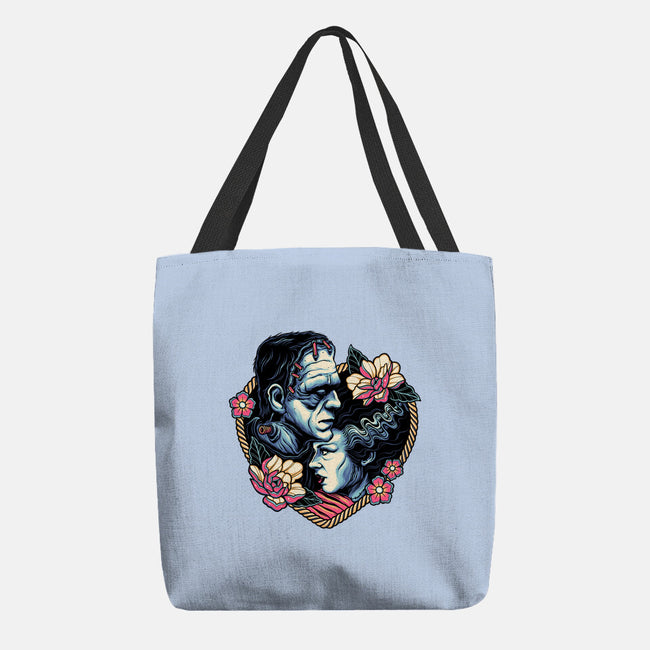 Love Monsters-none basic tote bag-momma_gorilla