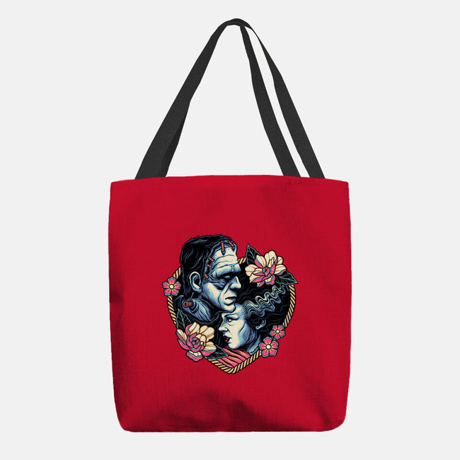 Love Monsters-none basic tote bag-momma_gorilla