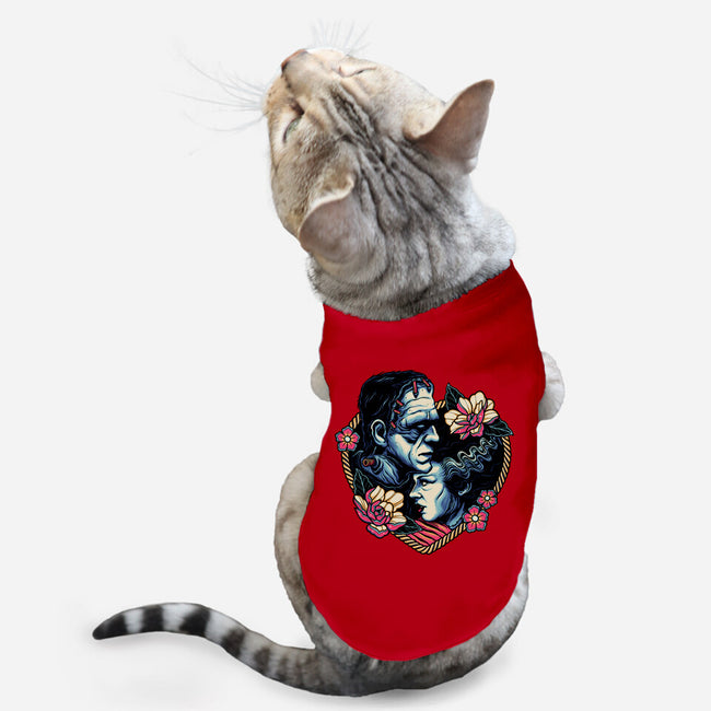 Love Monsters-cat basic pet tank-momma_gorilla