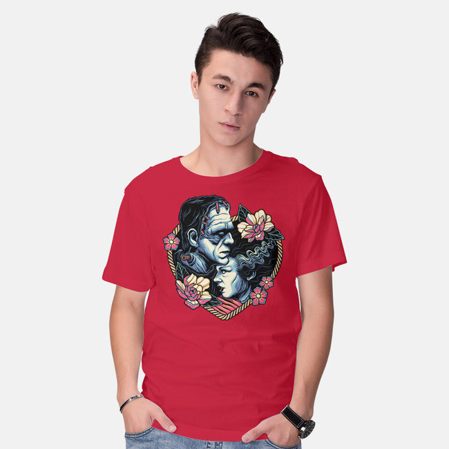 Love Monsters-mens basic tee-momma_gorilla