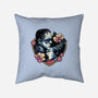Love Monsters-none removable cover w insert throw pillow-momma_gorilla