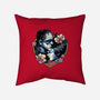 Love Monsters-none removable cover w insert throw pillow-momma_gorilla