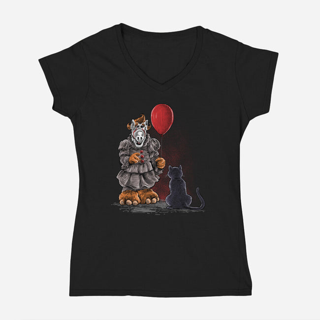 Come Float With Me-womens v-neck tee-zascanauta