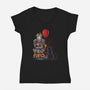 Come Float With Me-womens v-neck tee-zascanauta