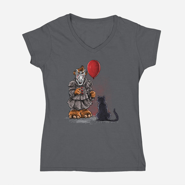 Come Float With Me-womens v-neck tee-zascanauta