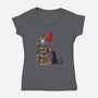 Come Float With Me-womens v-neck tee-zascanauta