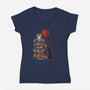 Come Float With Me-womens v-neck tee-zascanauta