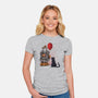 Come Float With Me-womens fitted tee-zascanauta