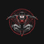 Web Slinging-womens v-neck tee-glitchygorilla