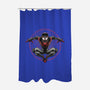 Web Slinging-none polyester shower curtain-glitchygorilla