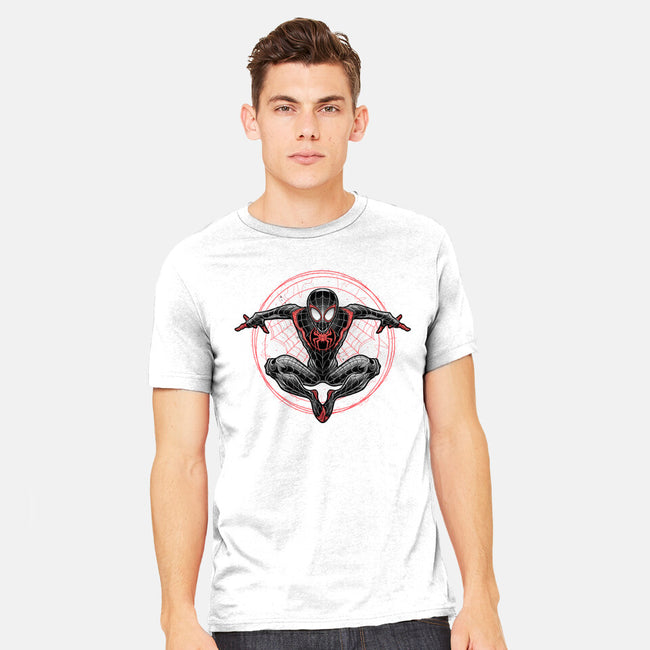 Web Slinging-mens heavyweight tee-glitchygorilla