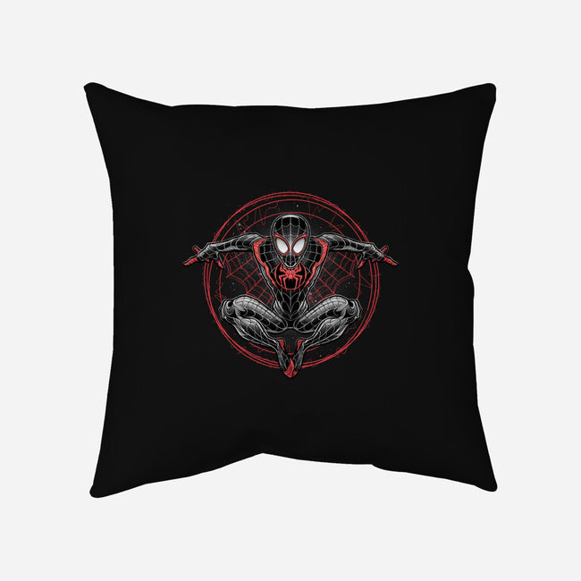 Web Slinging-none removable cover w insert throw pillow-glitchygorilla