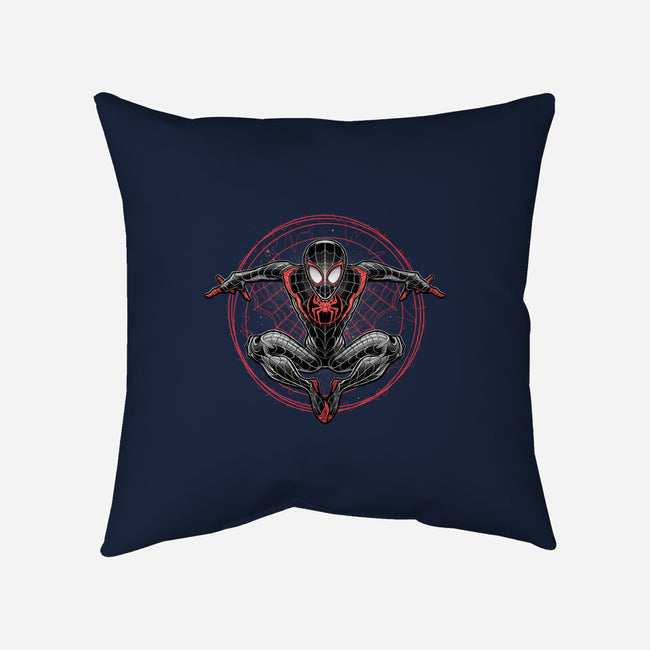 Web Slinging-none removable cover w insert throw pillow-glitchygorilla