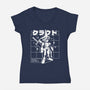 Polygonal Soldier-womens v-neck tee-estudiofitas