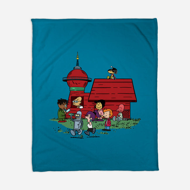 Doghouse Express-none fleece blanket-SeamusAran