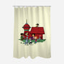 Doghouse Express-none polyester shower curtain-SeamusAran