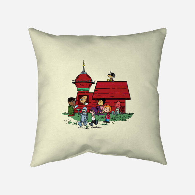 Doghouse Express-none removable cover w insert throw pillow-SeamusAran