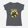 The Adventures Of Joel And Ellie-womens v-neck tee-zascanauta
