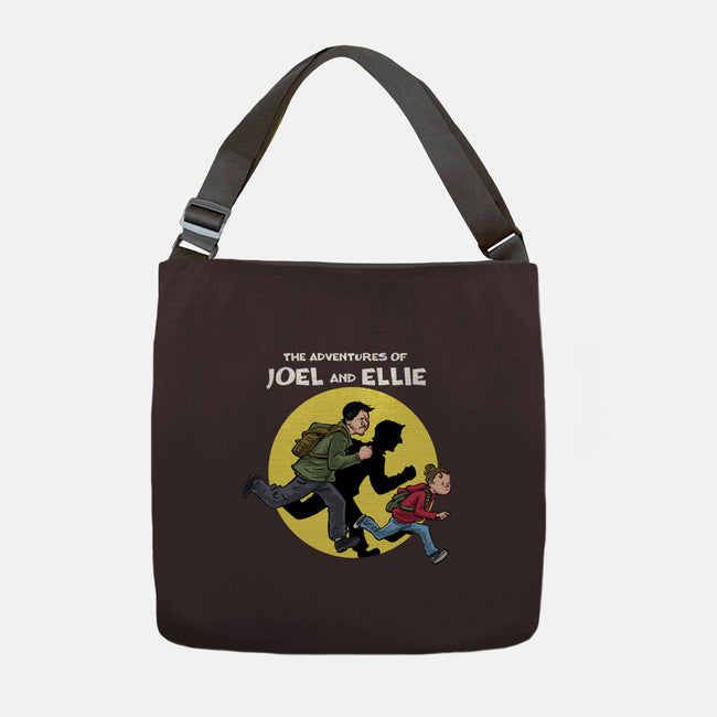 The Adventures Of Joel And Ellie-none adjustable tote bag-zascanauta