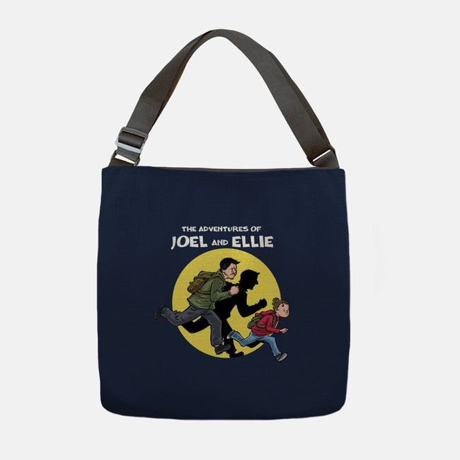 The Adventures Of Joel And Ellie-none adjustable tote bag-zascanauta